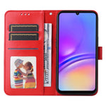 Custodia per telefono in pelle con stampa girasole in rilievo, For Galaxy A06 4G / 5G, For Galaxy A56 5G, For Galaxy A36 5G, For Galaxy A25 5G Japan Version / A25e