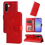 Custodia per telefono in pelle con stampa girasole in rilievo, For Galaxy A57 5G, For Galaxy A37 5G, For Galaxy A27 5G, For Galaxy A17 / A26 / A16 5G