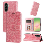 Custodia per telefono in pelle con stampa girasole in rilievo, For Galaxy A57 5G, For Galaxy A37 5G, For Galaxy A27 5G, For Galaxy A17 / A26 / A16 5G