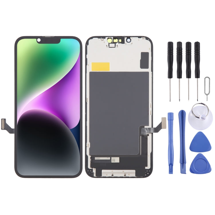 Schermo LCD ZY incell HD 1:1 con digitalizzatore assemblaggio completo, rimuovere IC necessita di riparazione professionale, For iPhone 14 Plus(Incell), For iPhone 14, For iPhone 14 Pro Max(Incell), For iPhone 13 Pro(Incell), For iPhone 13