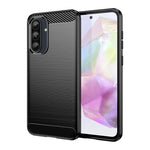 Custodia per telefono in TPU con fibra di carbonio e texture spazzolata, For Samsung Galaxy A26 5G, For Samsung Galaxy A36 5G, For Samsung Galaxy A06 4G