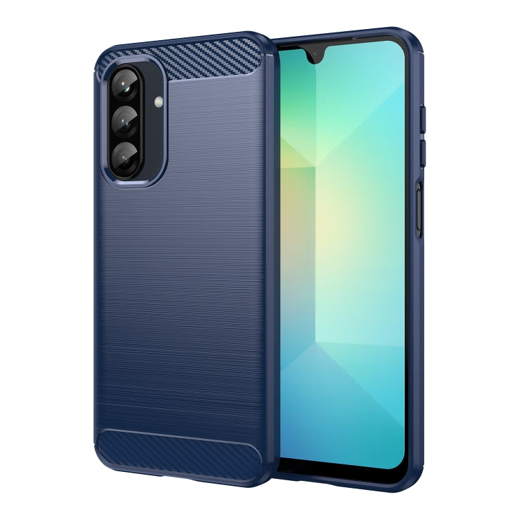 Custodia per telefono in TPU con fibra di carbonio e texture spazzolata, For Samsung Galaxy A26 5G, For Samsung Galaxy A36 5G, For Samsung Galaxy A06 4G