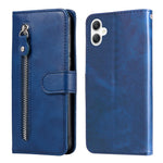 Custodia per telefono in pelle con cerniera e texture di vitello alla moda, For Galaxy A06 4G / 5G, For Galaxy A36 5G / A56 5G, For Galaxy A25 5G Japan Version / A25e