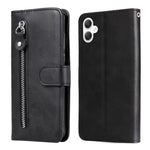 Custodia per telefono in pelle con cerniera e texture di vitello alla moda, For Galaxy A06 4G / 5G, For Galaxy A36 5G / A56 5G, For Galaxy A25 5G Japan Version / A25e