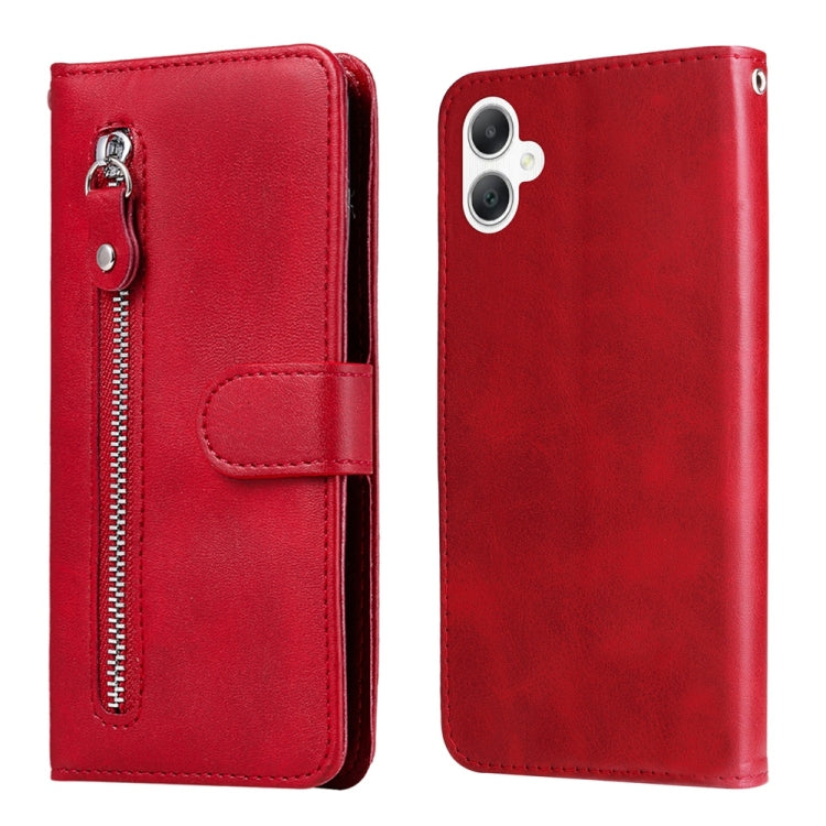 Custodia per telefono in pelle con cerniera e texture di vitello alla moda, For Galaxy A06 4G / 5G, For Galaxy A36 5G / A56 5G, For Galaxy A25 5G Japan Version / A25e