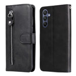 Custodia per telefono in pelle con cerniera e texture di vitello alla moda, For Galaxy A57 5G, For Galaxy A37 5G, For Galaxy A27 5G, For Galaxy A16 5G 4G / 5G / A26 / A17