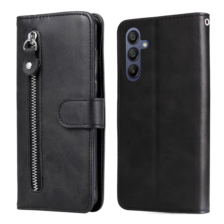 Custodia per telefono in pelle con cerniera e texture di vitello alla moda, For Galaxy A57 5G, For Galaxy A37 5G, For Galaxy A27 5G, For Galaxy A16 5G 4G / 5G / A26 / A17