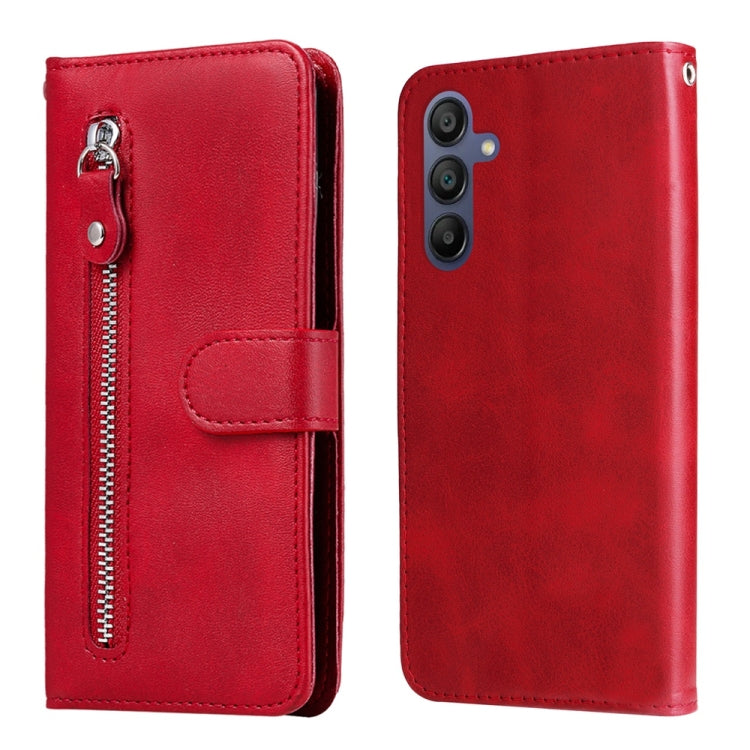 Custodia per telefono in pelle con cerniera e texture di vitello alla moda, For Galaxy A57 5G, For Galaxy A37 5G, For Galaxy A27 5G, For Galaxy A16 5G 4G / 5G / A26 / A17