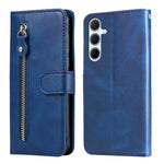 Custodia per telefono in pelle con cerniera e texture di vitello alla moda, For Galaxy A06 4G / 5G, For Galaxy A36 5G / A56 5G, For Galaxy A25 5G Japan Version / A25e