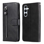 Custodia per telefono in pelle con cerniera e texture di vitello alla moda, For Galaxy A06 4G / 5G, For Galaxy A36 5G / A56 5G, For Galaxy A25 5G Japan Version / A25e