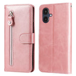 Custodia per telefono in pelle con cerniera e texture di vitello alla moda, For Galaxy A06 4G / 5G, For Galaxy A36 5G / A56 5G, For Galaxy A25 5G Japan Version / A25e