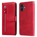 Custodia per telefono in pelle con cerniera e texture di vitello alla moda, For Galaxy A06 4G / 5G, For Galaxy A36 5G / A56 5G, For Galaxy A25 5G Japan Version / A25e