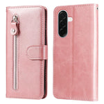 Custodia per telefono in pelle con cerniera e texture di vitello alla moda, For Galaxy A57 5G, For Galaxy A37 5G, For Galaxy A27 5G, For Galaxy A16 5G 4G / 5G / A26 / A17