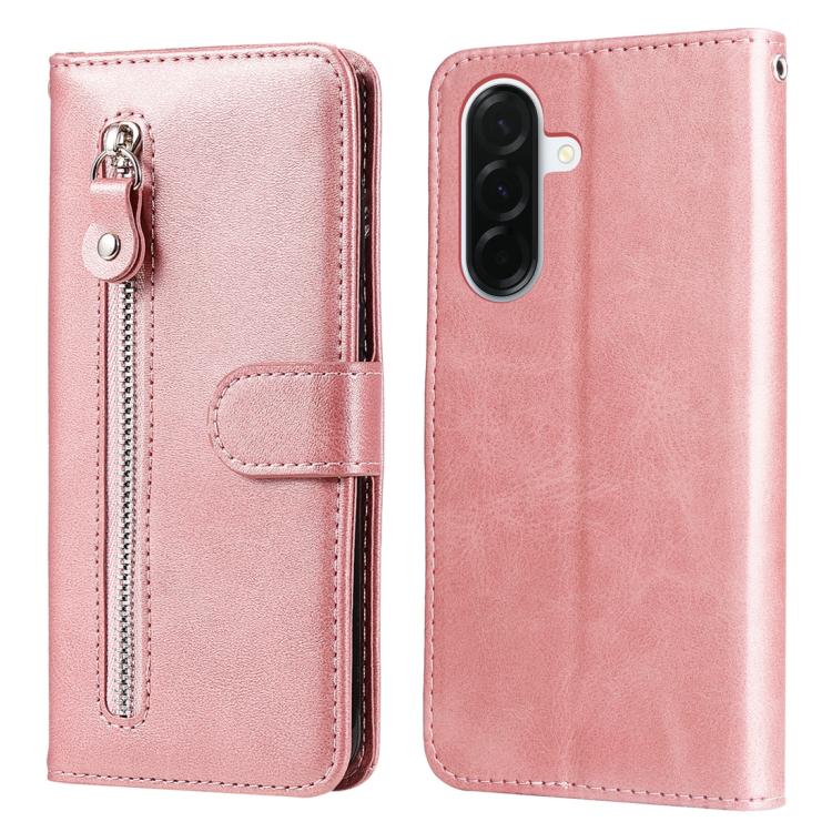 Custodia per telefono in pelle con cerniera e texture di vitello alla moda, For Galaxy A57 5G, For Galaxy A37 5G, For Galaxy A27 5G, For Galaxy A16 5G 4G / 5G / A26 / A17