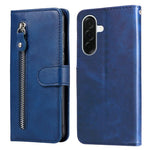 Custodia per telefono in pelle con cerniera e texture di vitello alla moda, For Galaxy A57 5G, For Galaxy A37 5G, For Galaxy A27 5G, For Galaxy A16 5G 4G / 5G / A26 / A17