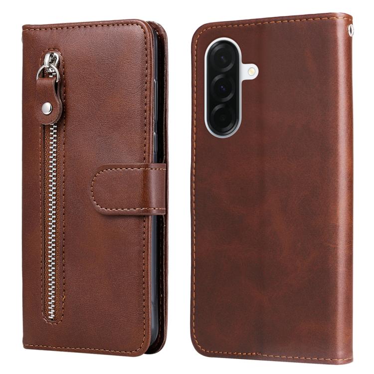 Custodia per telefono in pelle con cerniera e texture di vitello alla moda, For Galaxy A57 5G, For Galaxy A37 5G, For Galaxy A27 5G, For Galaxy A16 5G 4G / 5G / A26 / A17
