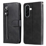 Custodia per telefono in pelle con cerniera e texture di vitello alla moda, For Galaxy A57 5G, For Galaxy A37 5G, For Galaxy A27 5G, For Galaxy A16 5G 4G / 5G / A26 / A17