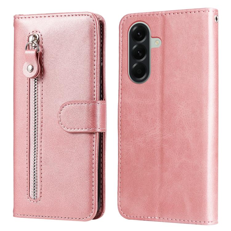 Custodia per telefono in pelle con cerniera e texture di vitello alla moda, For Galaxy A57 5G, For Galaxy A37 5G, For Galaxy A27 5G, For Galaxy A16 5G 4G / 5G / A26 / A17