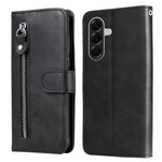 Custodia per telefono in pelle con cerniera e texture di vitello alla moda, For Galaxy A57 5G, For Galaxy A37 5G, For Galaxy A27 5G, For Galaxy A16 5G 4G / 5G / A26 / A17