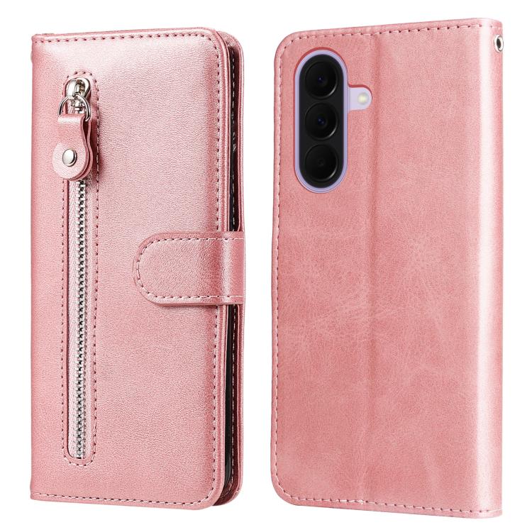 Custodia per telefono in pelle con cerniera e texture di vitello alla moda, For Galaxy A57 5G, For Galaxy A37 5G, For Galaxy A27 5G, For Galaxy A16 5G 4G / 5G / A26 / A17