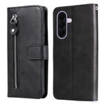 Custodia per telefono in pelle con cerniera e texture di vitello alla moda, For Galaxy A57 5G, For Galaxy A37 5G, For Galaxy A27 5G, For Galaxy A16 5G 4G / 5G / A26 / A17