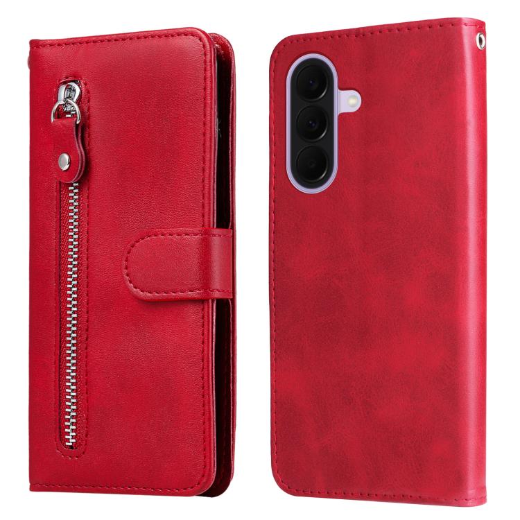 Custodia per telefono in pelle con cerniera e texture di vitello alla moda, For Galaxy A57 5G, For Galaxy A37 5G, For Galaxy A27 5G, For Galaxy A16 5G 4G / 5G / A26 / A17