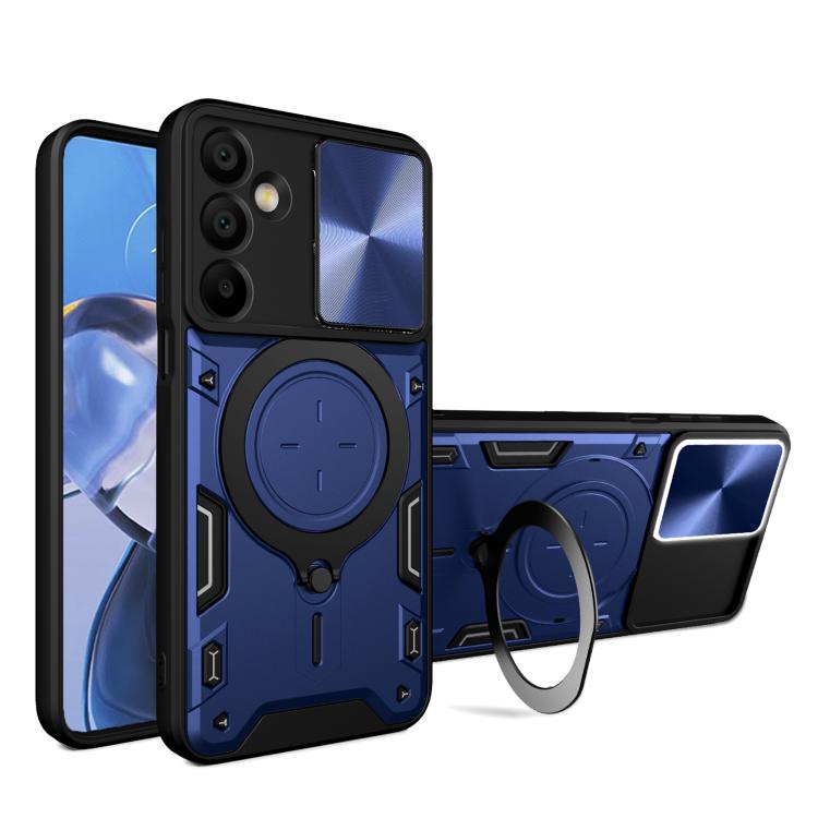 Custodia per telefono con supporto magnetico Camshield scorrevole con texture CD, For Samsung Galaxy A36 5G, For Samsung Galaxy A16 5G, For Samsung Galaxy A06 4G, For Samsung Galaxy A25 5G Global