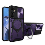 Custodia per telefono con supporto magnetico Camshield scorrevole con texture CD, For Samsung Galaxy A36 5G, For Samsung Galaxy A16 5G, For Samsung Galaxy A06 4G, For Samsung Galaxy A25 5G Global