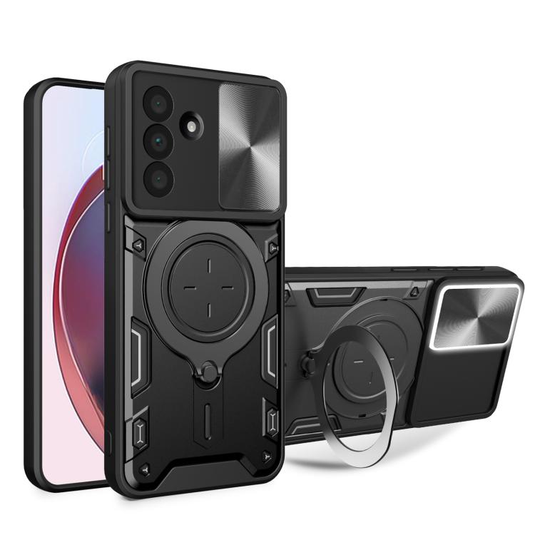 Custodia per telefono con supporto magnetico Camshield scorrevole con texture CD, For Samsung Galaxy A36 5G, For Samsung Galaxy A16 5G, For Samsung Galaxy A06 4G, For Samsung Galaxy A25 5G Global