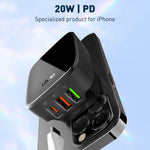 Caricabatterie LDNIO Q334 32W Tipo C doppia USB