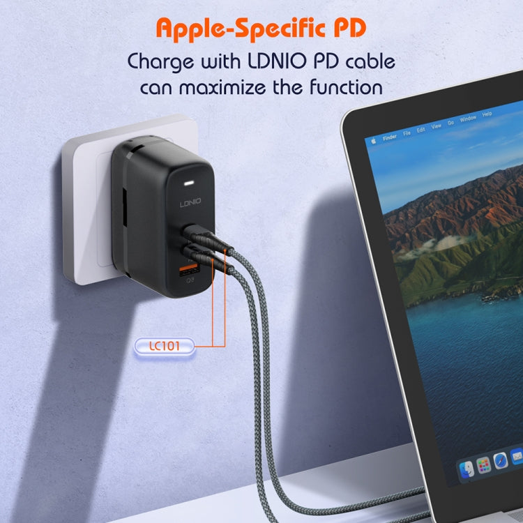 LDNIO Q366 Caricatore USB Type-C doppia porta 65W