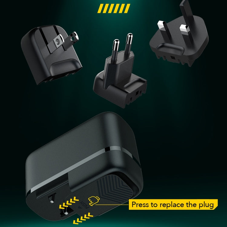 Caricabatterie USB-C GaN 65W LDNIO Q367 con cavo dati
