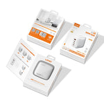LDNIO Q408 Caricabatterie con interfaccia GaN USB+3 USB-C/Type-C da 100 W con cavo dati da USB-C/Type-C a USB-C/Type-C da 100 W, EU Plug, UK Plug, US Plug