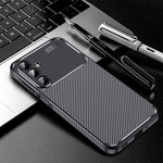 Custodia per telefono in TPU antiurto con trama in fibra di carbonio, For Samsung Galaxy A57 5G, For Samsung Galaxy A37 5G, For Samsung Galaxy A07 4G, For Samsung Galaxy A17 5G, For Samsung Galaxy A56 5G, For Samsung Galaxy A26 5G                      ...