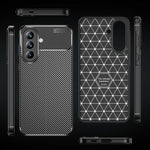 Custodia per telefono in TPU antiurto con trama in fibra di carbonio, For Samsung Galaxy A57 5G, For Samsung Galaxy A37 5G, For Samsung Galaxy A07 4G, For Samsung Galaxy A17 5G, For Samsung Galaxy A56 5G, For Samsung Galaxy A26 5G                      ...