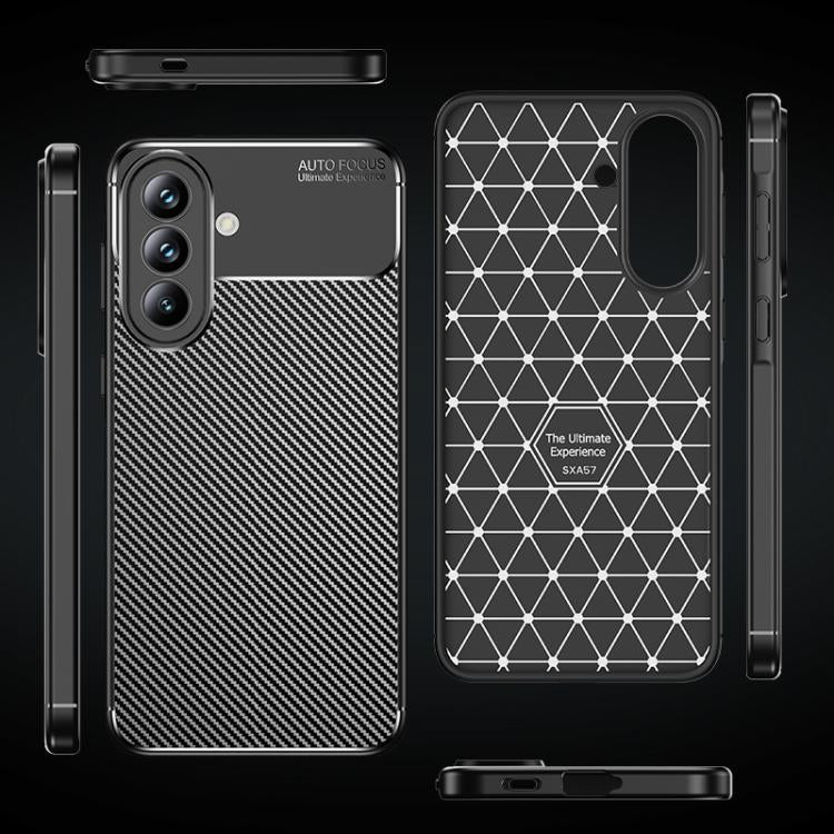 Custodia per telefono in TPU antiurto con trama in fibra di carbonio, For Samsung Galaxy A57 5G, For Samsung Galaxy A37 5G, For Samsung Galaxy A07 4G, For Samsung Galaxy A17 5G, For Samsung Galaxy A56 5G, For Samsung Galaxy A26 5G                      ...