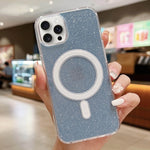 Custodia per telefono MagSafe in acrilico trasparente glitterato, For iPhone 14 Pro Max, For iPhone 13 Pro Max, For iPhone 13 Pro, For iPhone 13