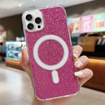 Custodia per telefono MagSafe in acrilico trasparente glitterato, For iPhone 14 Pro Max, For iPhone 13 Pro Max, For iPhone 13 Pro, For iPhone 13