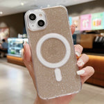 Custodia per telefono MagSafe in acrilico trasparente glitterato, For iPhone 14 Pro Max, For iPhone 13 Pro Max, For iPhone 13 Pro, For iPhone 13