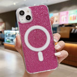 Custodia per telefono MagSafe in acrilico trasparente glitterato, For iPhone 14 Pro Max, For iPhone 13 Pro Max, For iPhone 13 Pro, For iPhone 13