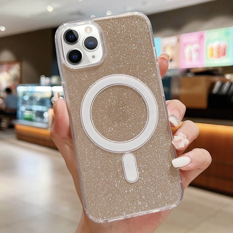 Custodia per telefono MagSafe in acrilico trasparente glitterato, For iPhone 12 / 12 Pro, For iPhone 12 Pro Max, For iPhone 11 Pro Max, For iPhone 11