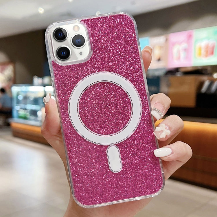 Custodia per telefono MagSafe in acrilico trasparente glitterato, For iPhone 12 / 12 Pro, For iPhone 12 Pro Max, For iPhone 11 Pro Max, For iPhone 11