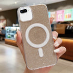 Custodia per telefono MagSafe in acrilico trasparente glitterato, For iPhone 8 Plus / 7 Plus