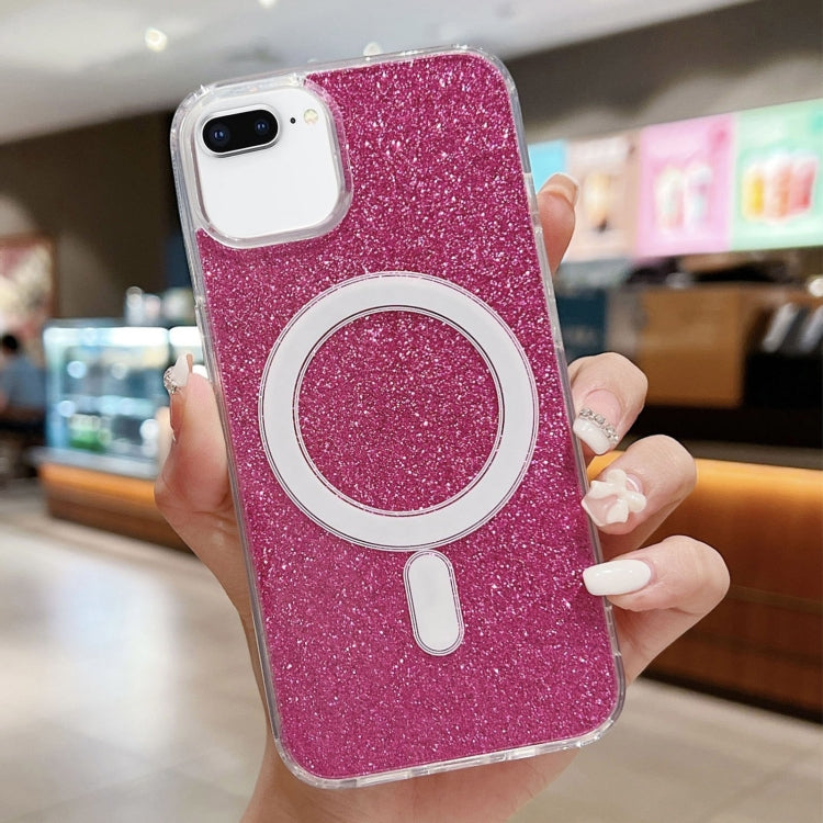 Custodia per telefono MagSafe in acrilico trasparente glitterato, For iPhone 8 Plus / 7 Plus