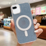Custodia per telefono MagSafe in acrilico trasparente glitterato, For iPhone 8 Plus / 7 Plus