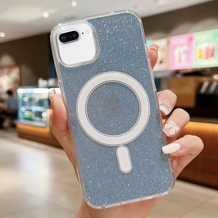 Custodia per telefono MagSafe in acrilico trasparente glitterato, For iPhone 8 Plus / 7 Plus