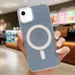 Custodia per telefono MagSafe in acrilico trasparente glitterato, For iPhone 11 Pro, For iPhone XS / X, For iPhone XR, For iPhone XS Max