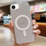 Custodia per telefono MagSafe in acrilico trasparente glitterato, For iPhone 17e / 16e, For iPhone 17 Pro Max, For iPhone 17 Pro, For iPhone 17