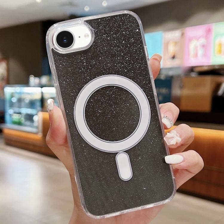 Custodia per telefono MagSafe in acrilico trasparente glitterato, For iPhone 17e / 16e, For iPhone 17 Pro Max, For iPhone 17 Pro, For iPhone 17