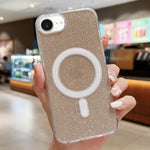 Custodia per telefono MagSafe in acrilico trasparente glitterato, For iPhone 17e / 16e, For iPhone 17 Pro Max, For iPhone 17 Pro, For iPhone 17